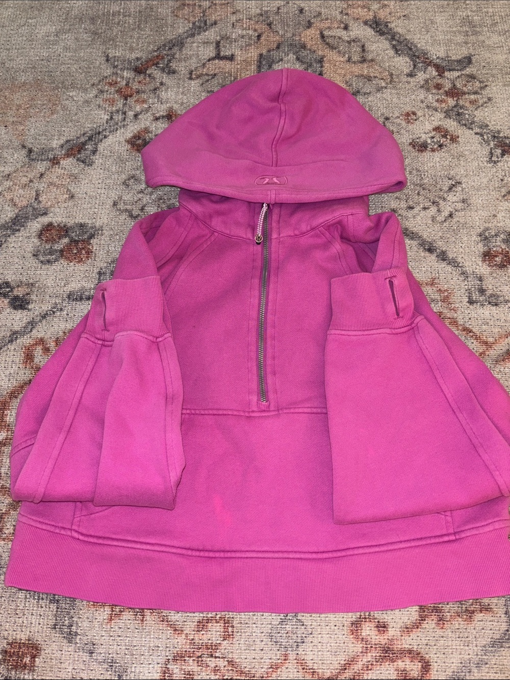 lululemon athletica Magenta Cropped Hoodie